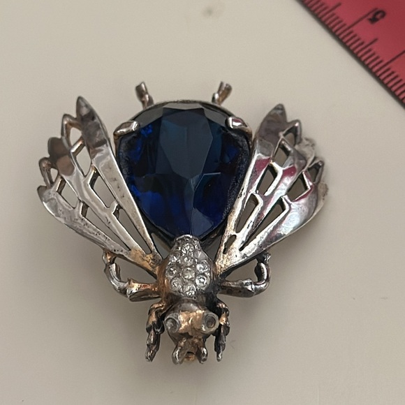 Reja Sterling Bug Brooch - 1 3/4” x 1 3/4” 1940’s - Picture 4 of 6